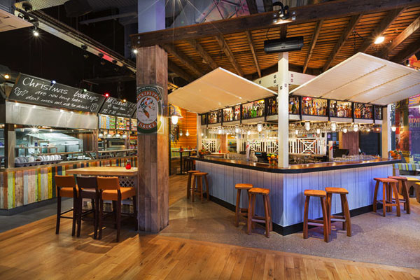 Inside one of Turtle Bay's Caribbean-themed restaurants