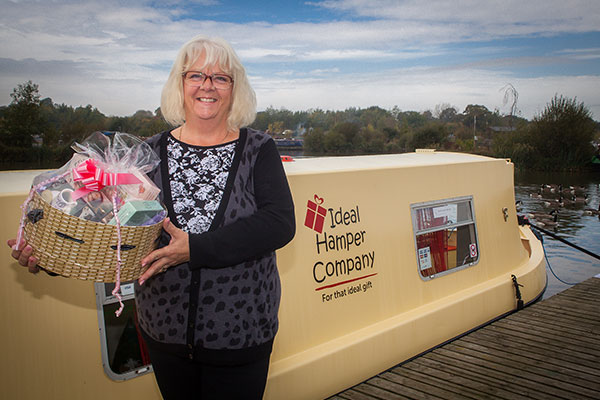 Kim Wainwright, owner of the marina's first &quot;floating&quot; business.