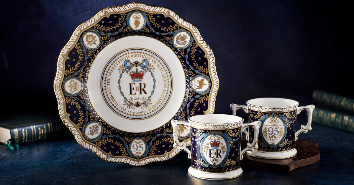 Royal Crown Derby marks Queen’s 95th