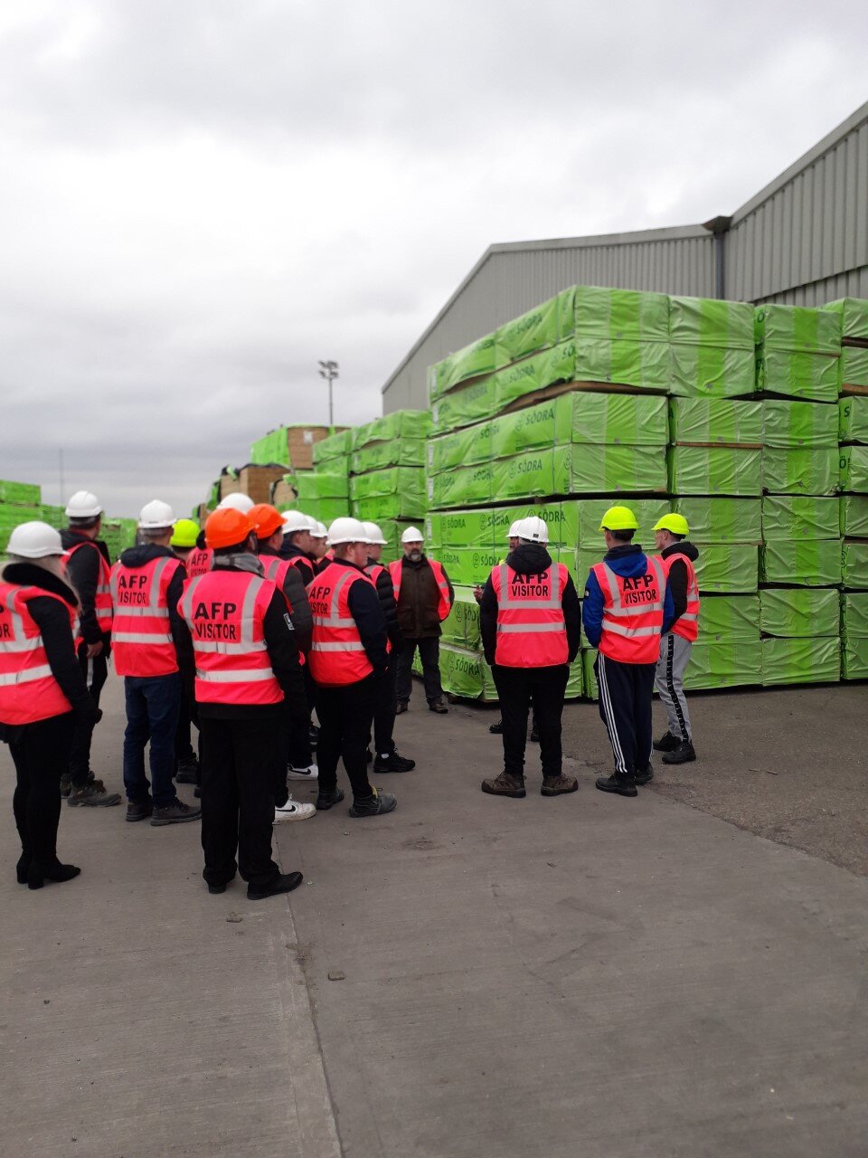 Howarth Timber head office visit before lockdown