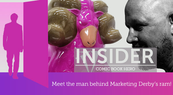 Comic book hero – meet the man behind Marketing Derby’s ram!