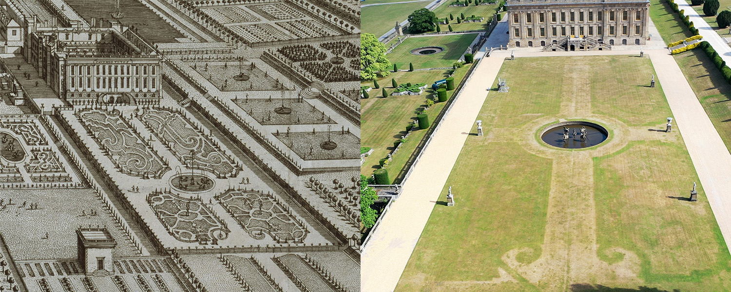 Heatwave reveals historic ‘lost’ garden at Chatsworth