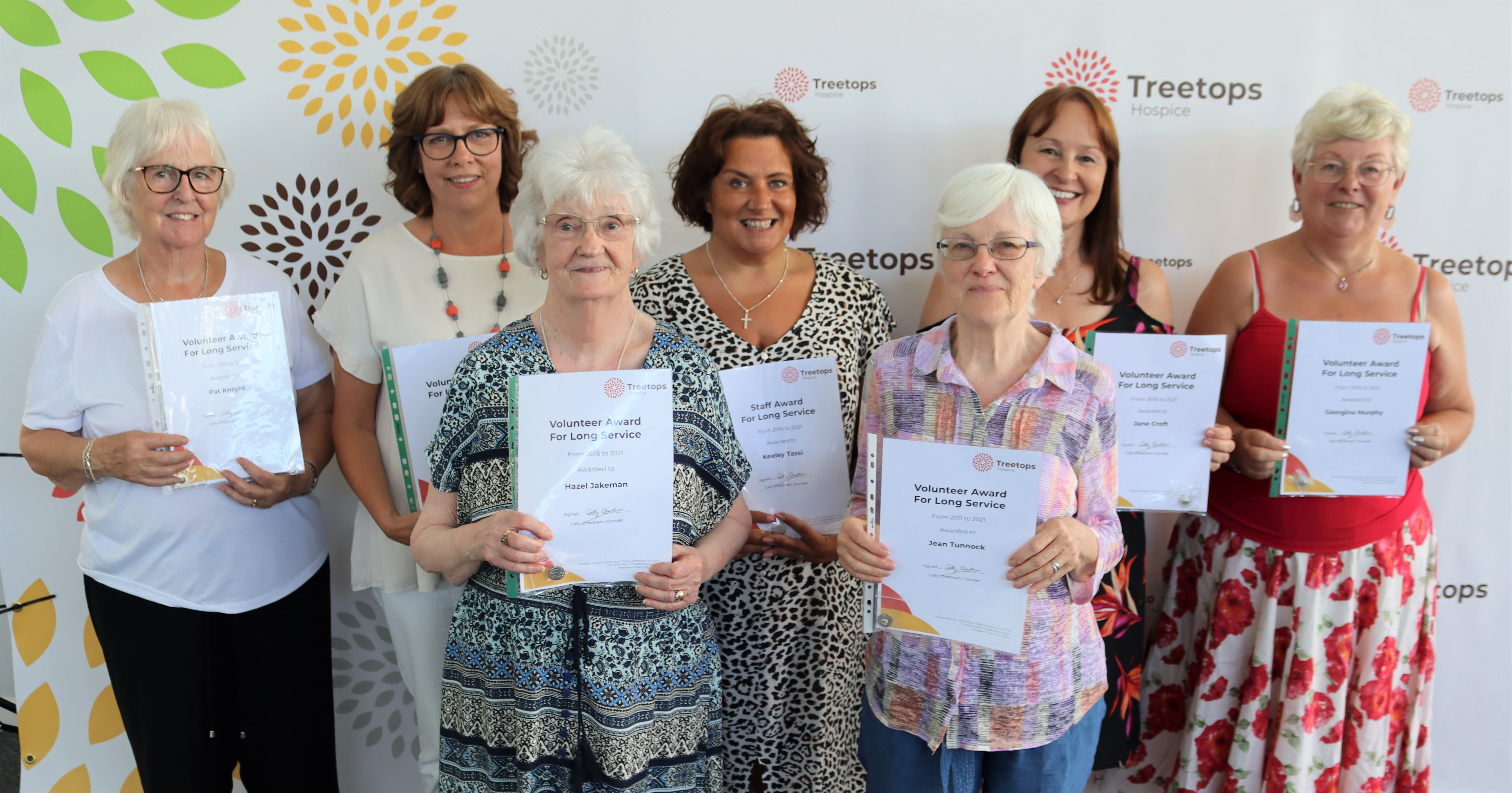 Volunteers recognised for long service