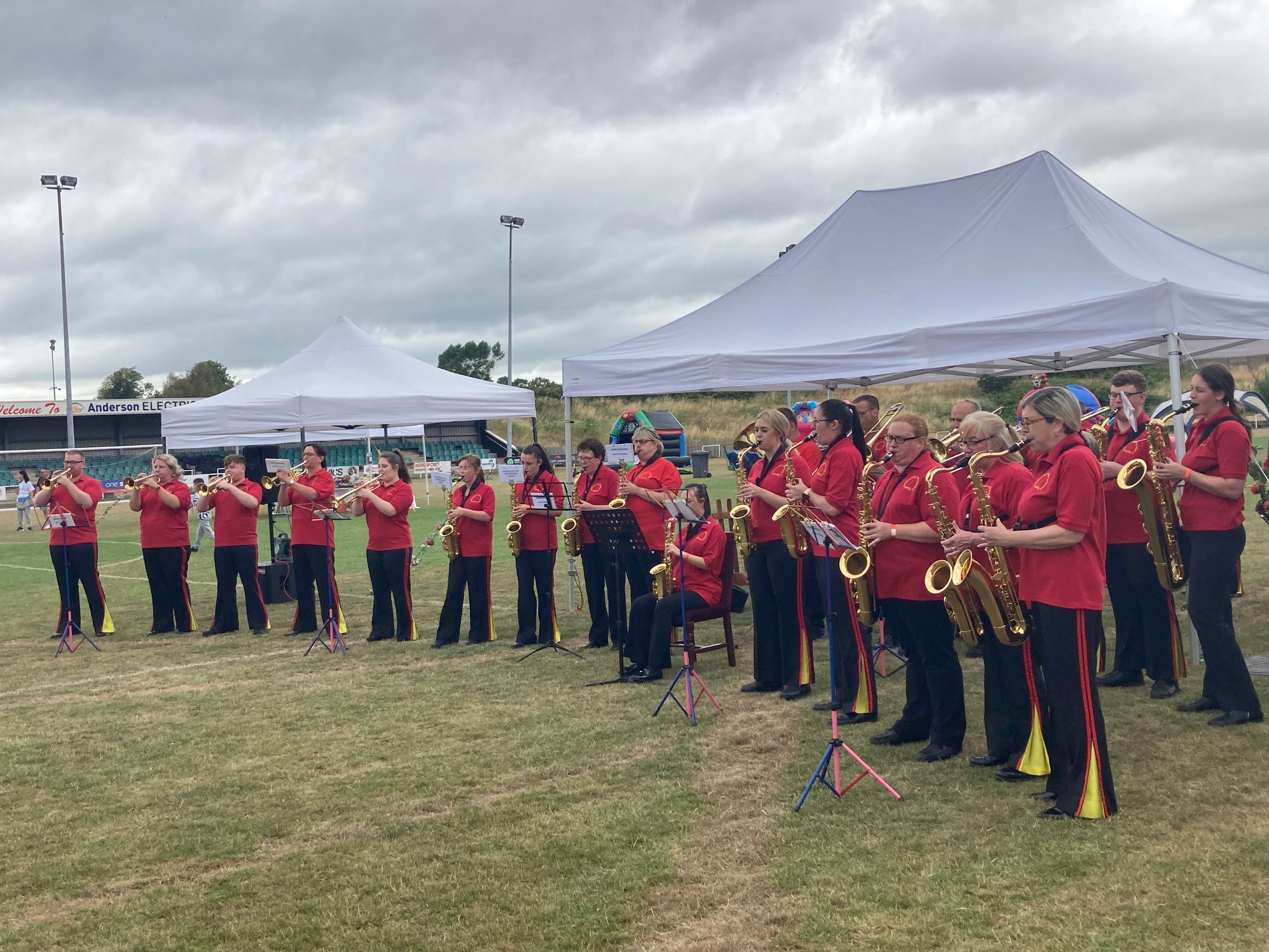 Hundreds attend marching band celebration