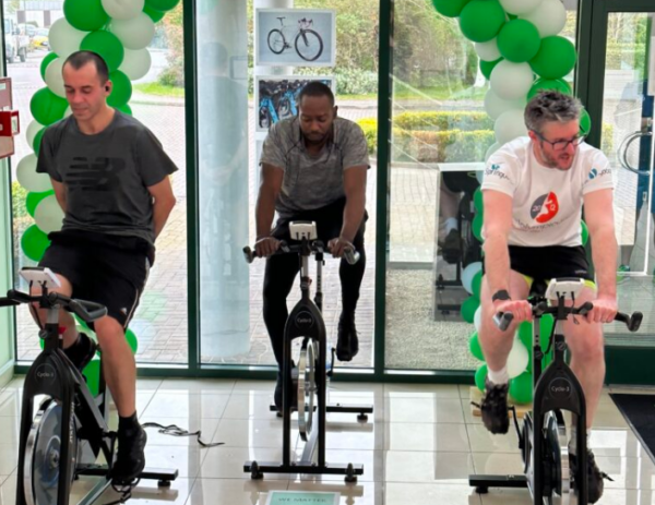 Pedal power raises charity cash