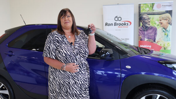 Mum thrilled after winning car in hospice raffle