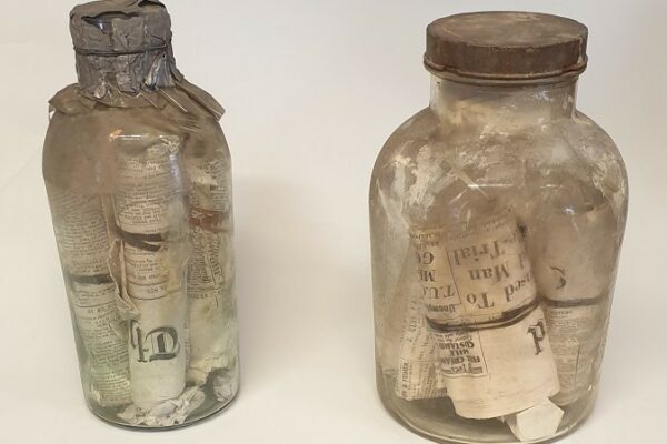 Time capsules discovered at Market Hall go on display