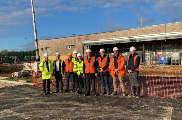 Construction milestone for new football hub