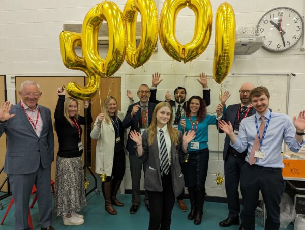 Careers initiative inspiring young people toasts landmark