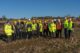 Students tour site earmarked for new construction training centre