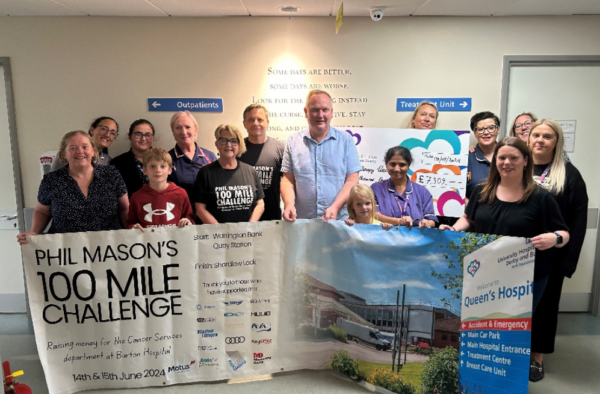 Phil’s running heroics raise thousands for cancer patients