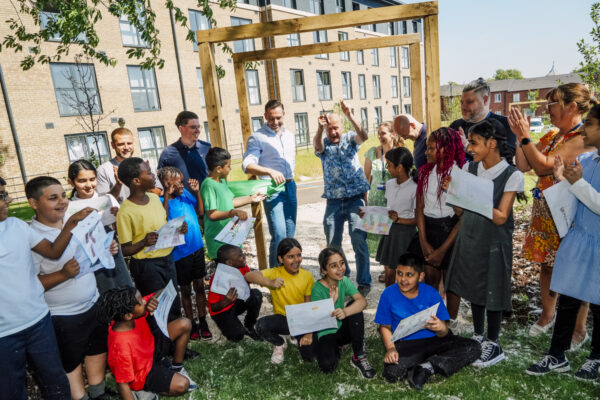 Eden Project co-founder cuts ribbon on new community garden