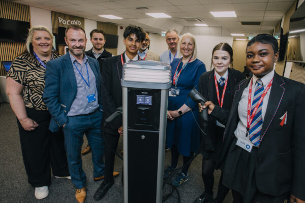 Students plug into sustainability with help from tech firm