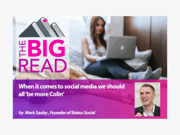 When it comes to social media we should all ‘be more Colin’