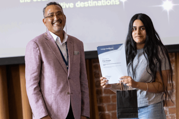 College marks achievements of T Level students