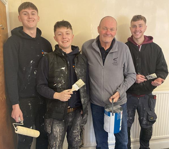 College apprentices give children’s charity a helping hand