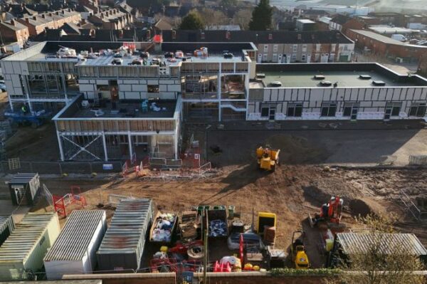 Milestone in construction of two new Derby schools