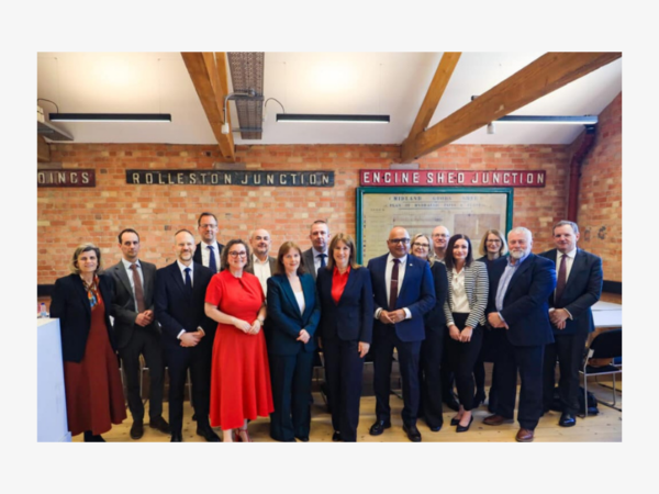 Chancellor visits city for first Team Derby meeting
