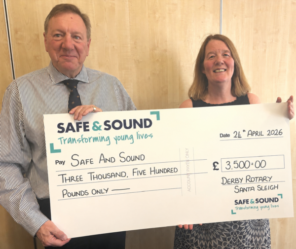 Rotary club hands over festive funds to charity