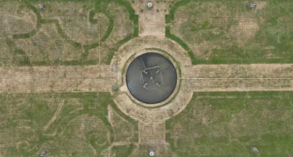 Dry weather reveals historic ‘lost’ garden