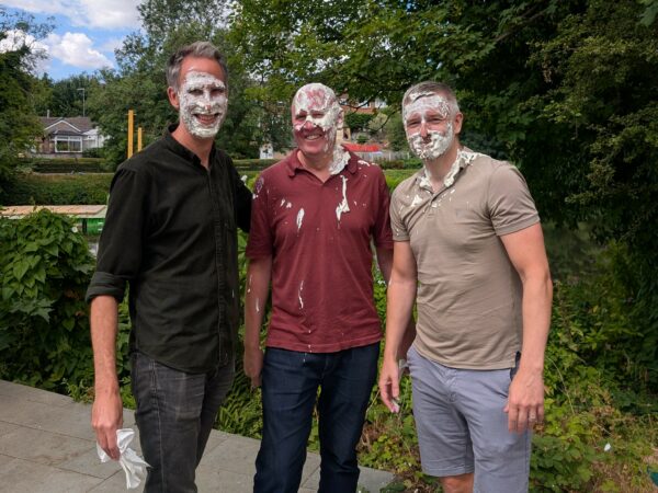 All pies on firm’s directors at charity fundraiser