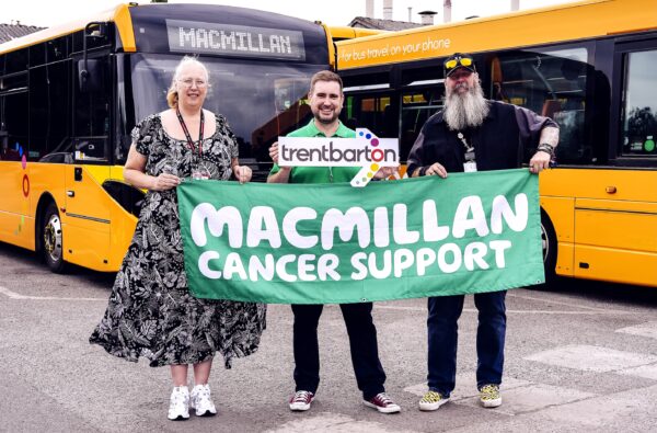 Bus operator puts cancer support charity in the driving seat