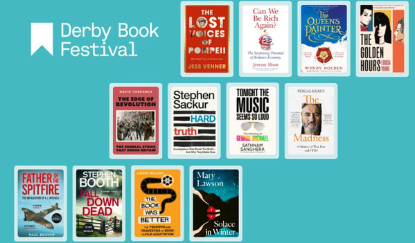 Tickets go on sale for Derby Book Festival’s Autumn Edition