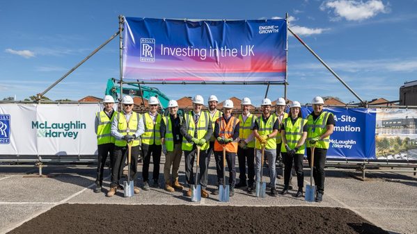 Work begins on new Rolls-Royce civil aerospace facility