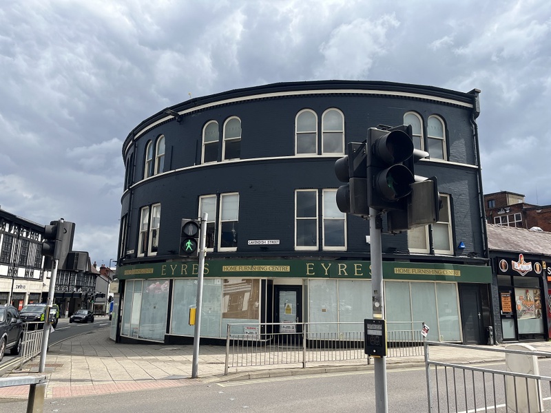Former Eyres Furniture Holywell Street, Chesterfield, East Midlands