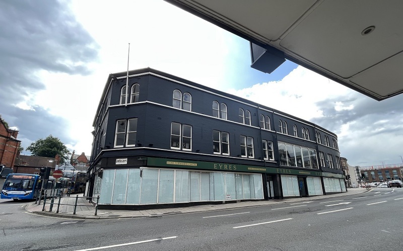 Former Eyres Furniture Holywell Street, Chesterfield, East Midlands